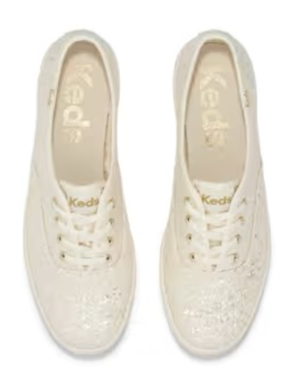 KEDS by Kate Spade Glitter Celebration Lace Up Sneakers - Sz 10 - NEW!!